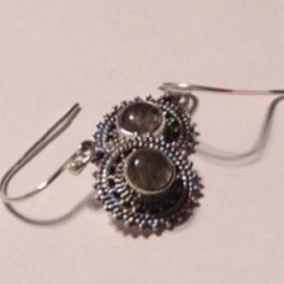 Delicate Filigree Jewelry, Sterling Silver 925 with Iolite - Picture 2 of 5